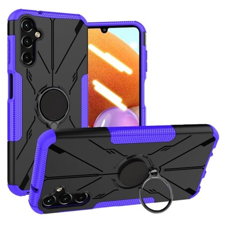 Kickstand-cover med magnetisk plade til Samsung Galaxy A14 - Lilla