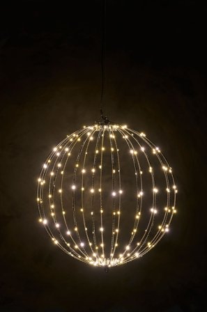 NORDFORM - KULA MED 160 LED TIMER ADAPTER Ø35 CM - Vit - Dekorativ julbelysning - Från Homeroom