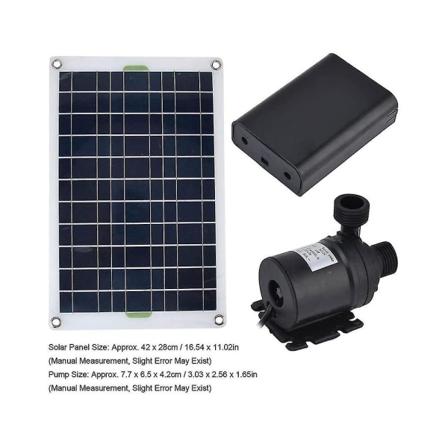 50w solvattenpump 800l/h solvattenfontänpump Dc12v för familjeträdgårdsvattenfontän Irriga