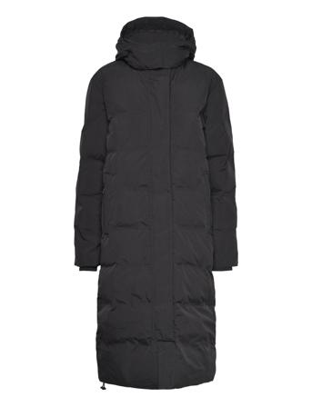 Train Longline Padded Jacket Foret Jakke Sort Superdry Sport