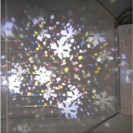 Utendørs Juleprojektor, 3D Roterende LED-projektor Vanntette Julelys