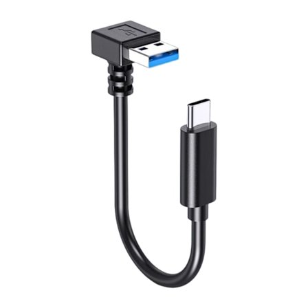 25/50/100cm Kort Kabel 5Gbps USB3.0 till Typ C Snabbladdningskabel Vinkel Portabel