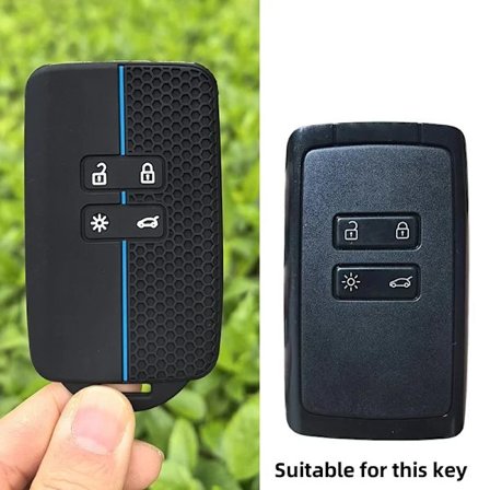 Silikone Bil Nøgle Cover Til Renault Captur Koleos Kadjar Arkana Megane Dacia Duster Sandero Stepway Smart Fjernbetjening Fob Etui