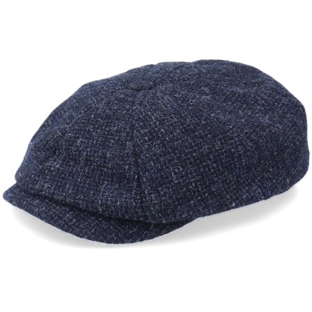 Stetson - Blå flatcap Keps - Hatteras Wool Navy Flat Cap @ Hatstore