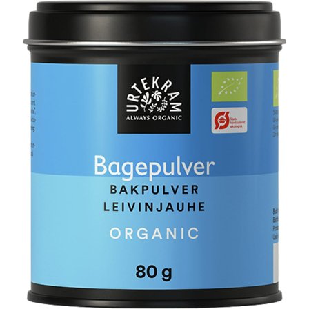 Urtekram Bagepulver Ø 80 g, Helse & Madvarer, Bagning, Bagepulver