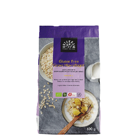 Urtekram Grova Havreflak Uten Gluten 600 g