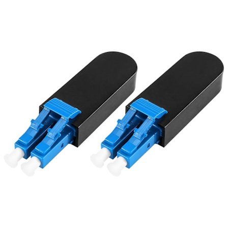2-pack Single Mode LC/ Fiber Optic Loopback Adapter Kabel, Singlemode 9/125 Testplugg för Testning A