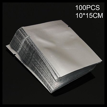 100pcs Heat Seal Storage Bags Aluminium Foil Vacuum Sealer Pouches Food Grade