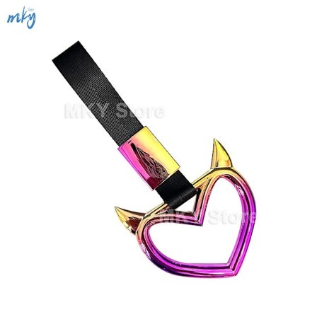 8style Färgglada Bil Bogseringsrem Tsurikawa Ring Hjärta Jdm Tåg Buss Handtag Handrem Styling Drift Charm Rem Tillbehör