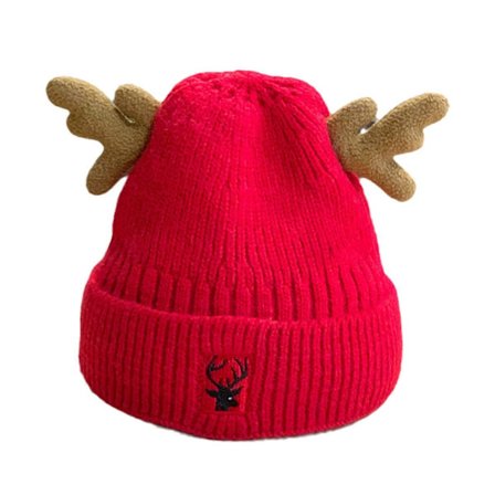 Termisk Vintermössa för Män Kvinnor Röd Fleece Öronvärmare Storlek M-L ANTAL 1[D]