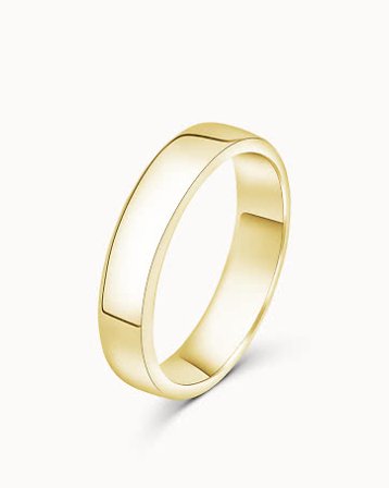 Smooth Ring for Him Charles 18K Yellow Gold - Engagement Rings & Wedding Rings from Vanbruun
