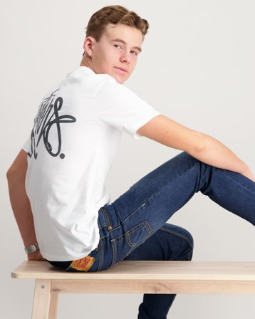 Grunt GRSakra SS Tee Hvit T-skjorter Gutt - Kids Brand Store