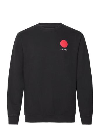 Japanese Sun Sweat-Navy Blazer Sweat-shirt Genser Svart Edwin*Betinget Tilbud