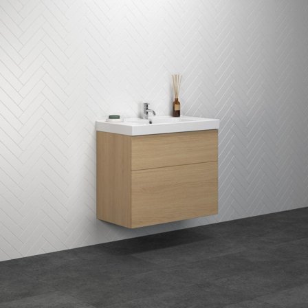 Dansani Luna Menuet Kommodpaket 81 cm Nordisk ek, Badrum