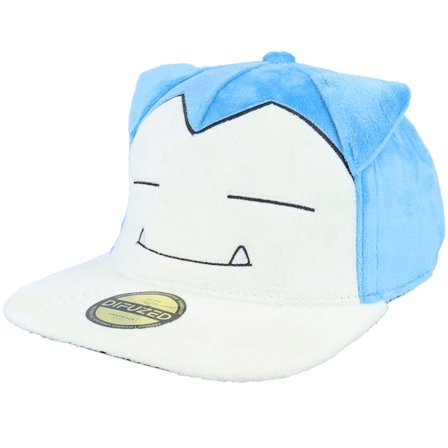 Difuzed - Blå snapback Keps - Pokémon Snorlax Plush Blue/White Snapback @ Hatstore