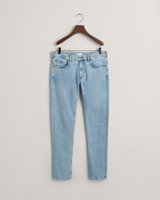 GANT - Jeans i slim fit til gutter til herre light blue
