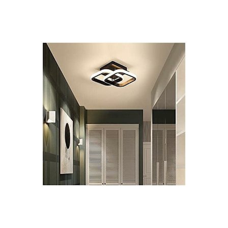 Moderne takbelysning 3000k-6000k Justerbar lysarmatur for spisestue, kjøkken, soverom, gang, kontor (svart) KLB