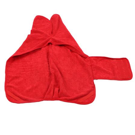 Håndkle for kjæledyr, badekåpe, myk, sterk, absorberende, rasktørkende, tørkekåpe for katt og hund, for teddy, golden retriever, rød, XS