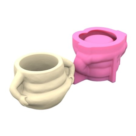 Hjerte Mave Silikone Form til Urtepotter Vase Form Beton Cement Epoxy Resin Form Støbeværktøj DIY Craft til haven