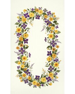 Dug Dahlia Hør - Lærred - Rosenstand