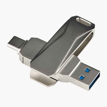 Biltema - USB-minnepinne 3.1 type A + type C 64 GB