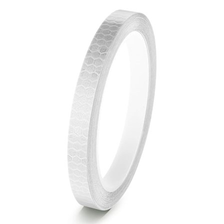 Selvklebende refleksbånd, 1 rull/8M Neon Tape Varseltape Refleksklistremerke Refleksstripe Sterkt refleksbånd for kjøretøy (Gul) (Hvit