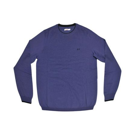 Sun68, Round-neck Knitwear Niebieski, Mężczyzna, Rozmiar: S