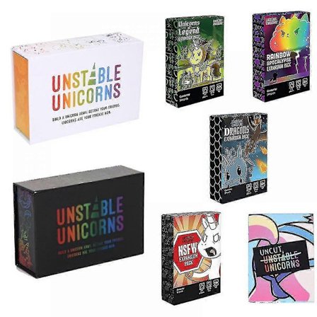 Unstable Unicorns Kortspill - Et Strategisk Kortspill og Festspill for Voksne og Tenåringer - Perfekt