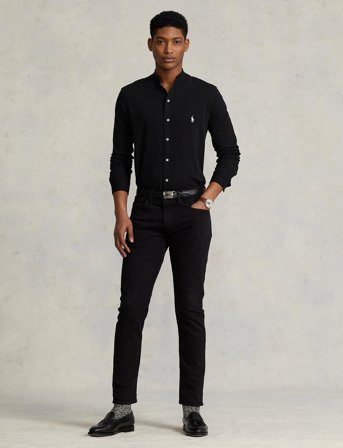 Polo Ralph Lauren Featherweight Mesh Shirt - Black - XXL