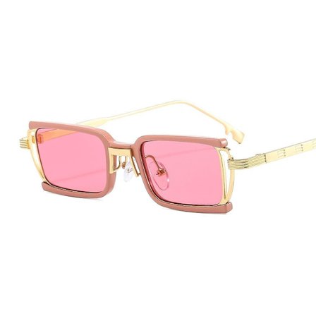 Eksklusive solbriller pastelgrøn pink unikke detaljer OMG