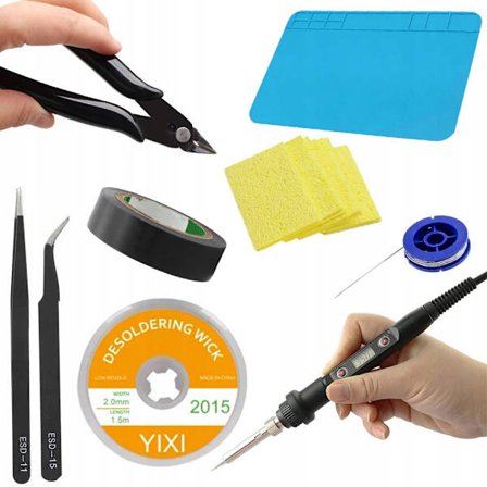 Juotin OC80W Näytöllä – 80W Tarkkuusjuotos | 9-in-1 Sarja | Lämpötilansäätö 180–500°C