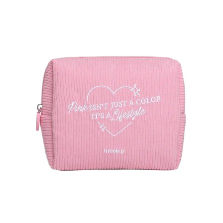 Nicole P Accessori Corduroy Beauty - Pink 1pz - Beauty Case