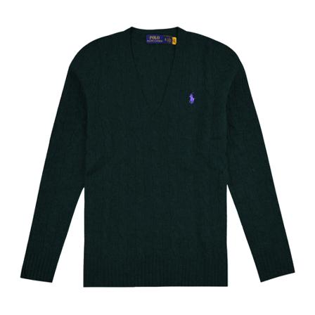 Ralph Lauren, V-neck Knitwear Groen, Dames, Maat:S