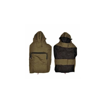 Vandtæt med hætte og lomme til dyr - Olivengrøn - Størrelse XL (50 cm)