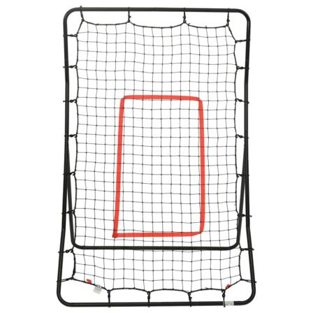 Vidaxl Softbollrebounder 88x79x137 Cm Stål Svart