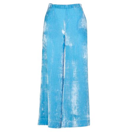 Semicouture, Wide Trousers Blauw, Dames, Maat:XS