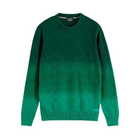 Scotch & Soda, Round-neck Knitwear Groen, Heren, Maat:M