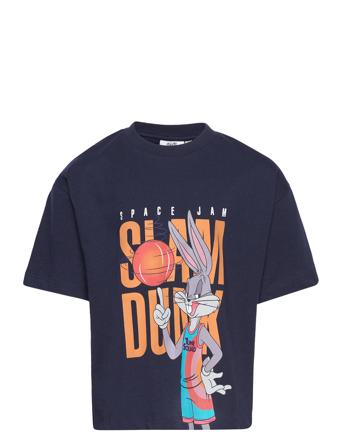 Tnspace Jam Os S_S Tee T-shirts Short-sleeved Marineblå The New*Betinget Tilbud