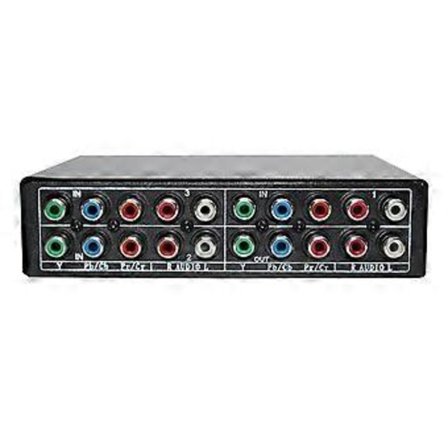 RGB Komponent Switch Selector 5 RCA 3-vägs YPBPR Kabel Komponent Switch AV Switcher för PS2 Wii Xbox