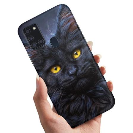 Samsung Galaxy A21s - Kuoret/Suojakuori Musta Kissa