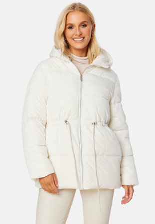 SELECTED Alina Puffer Jacket Creme Klær