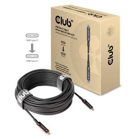 Club 3D USB type C-kabel - 24 pin USB-C til 24 pin USB-C - 20 m