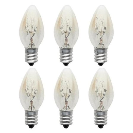 10 stk. E12 pære 220v-240v 10w C7 pære - varm farve - glødepære/wolfram pære stuelampe