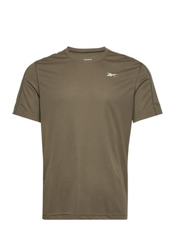 Ss Tech Tee Sport T-shirts Short-sleeved Khaki Green Reebok Performance