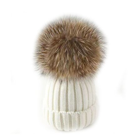 Förälder-barn Stickad Mössa Cap BEIGE BARN BARN