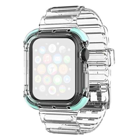 Apple Watch Series 6 / 5 40mm farve kant klar stil urrem - Grøn Green
