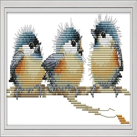 Cross Stitch Kit Little Bird Brodery Set