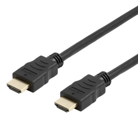 Deltaco HDMI-1050D-FLEX - HDMI-kabel med Ethernet - 5 m