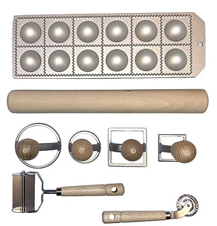 EPPICOTISPAI RAVIOLI OCH TORTELLINI SET.: 1 ST 12 HULIG RAVIOLIFORM I ALU
