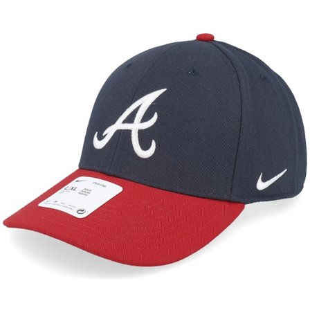 Nike MLB - Atlanta Braves Dri-fit Club Blue/Red Adjustable Adjustable Blue Cap - MLB @ Hatstore